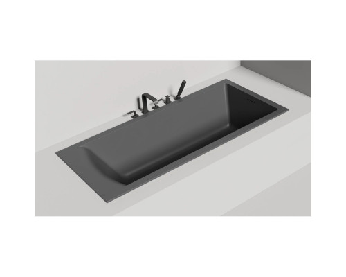 Ванна из литьевого мрамора Salini S-Sense Cascata Kit 104513GF 180x80 см, покраска по RAL глянец полностью