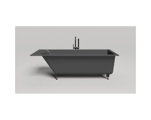 Ванна из литьевого мрамора Salini S-Sense Cascata Kit 10453MF 180x80 см, покраска по RAL матовый полностью