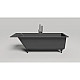 Купить Ванна из литьевого мрамора 180x80 см Salini S-Stone Cascata Kit, покраска по RAL полностью 104523MRF в магазине сантехники Santeh-Crystal.ru