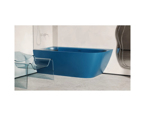 Ванна из литьевого мрамора Salini S-Stone Sofia Corner 102525MF 170x85 см L, покраска по RAL матовый полностью