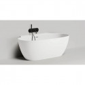 Ванна из литьевого мрамора Salini S-Sense Alda Wall 101915G 170x90 см, белый глянец