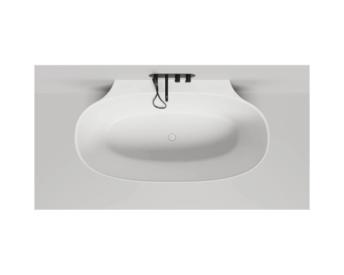 Ванна из литьевого мрамора Salini S-Sense Alda Wall 101915G 170x90 см, белый глянец