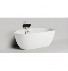 Ванна из литьевого мрамора Salini S-Stone Alda Wall 101925M 170x90 см, белый матовый