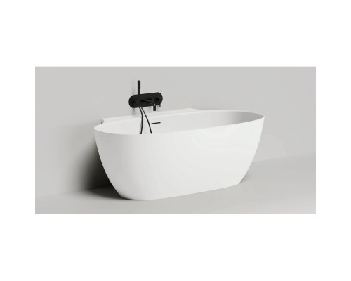 Ванна из литьевого мрамора Salini S-Stone Alda Wall 101925M 170x90 см, белый матовый