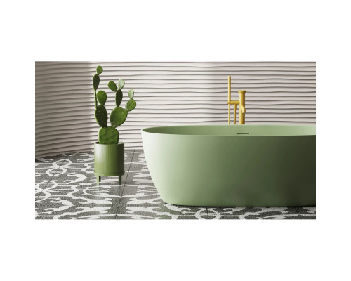 Ванна из литьевого мрамора Salini S-Sense Alda Wall 101915GF 170x90 см, покраска по RAL глянец полностью