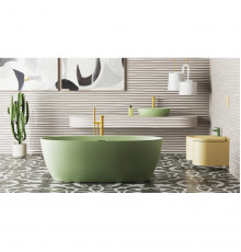 Ванна из литьевого мрамора Salini S-Stone Alda Wall 101925MF 170x90 см, покраска по RAL матовый полностью