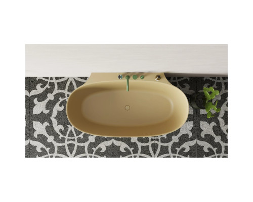 Ванна из литьевого мрамора Salini S-Stone Alda Wall 101925MF 170x90 см, покраска по RAL матовый полностью