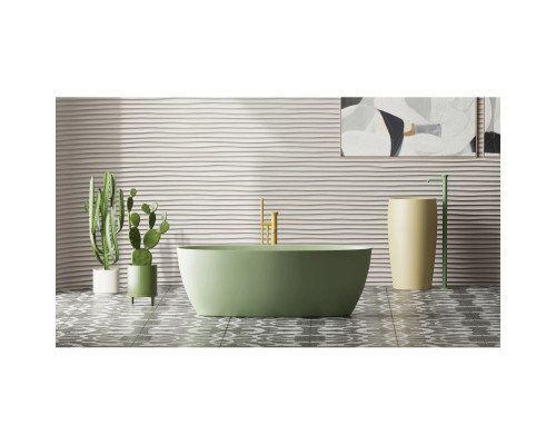 Ванна из литьевого мрамора Salini S-Stone Alda Wall 101925MF 170x90 см, покраска по RAL матовый полностью