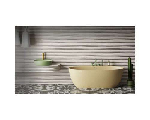 Ванна из литьевого мрамора Salini S-Stone Alda Wall 101925MF 170x90 см, покраска по RAL матовый полностью