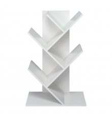 Елочка - Стеллаж белый 4 полки