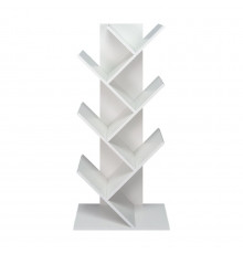 Елочка - Стеллаж белый 6 полок