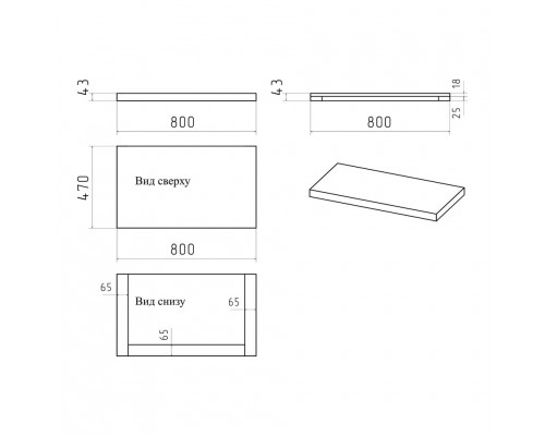 Столешница KEVO - 80 CLEAN