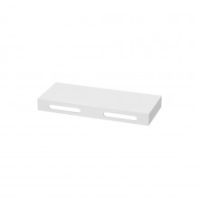 Скарлет - 120 см столешница solid surface, цвет белый, с 2 вырезами