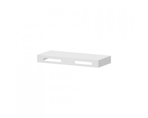 Скарлет - 120 см столешница solid surface, цвет белый, с 2 вырезами