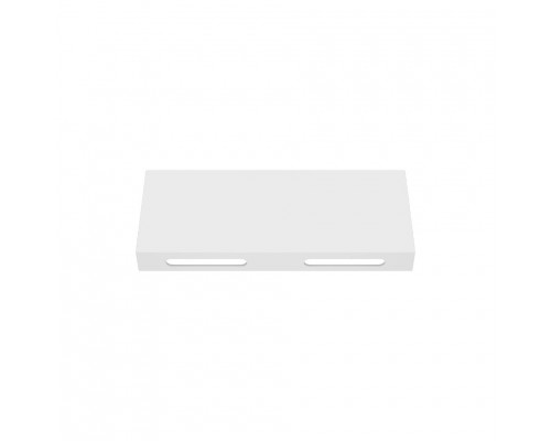 Скарлет - 120 см столешница solid surface, цвет белый, с 2 вырезами