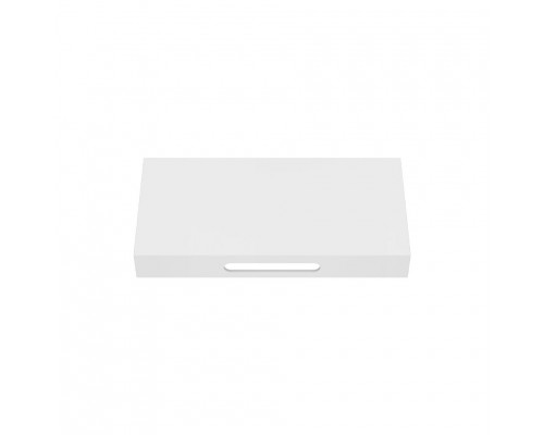 Скарлет - 100 см столешница solid surface, цвет белый, 1 вырезом