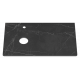 Столешница Керамогранит Apana black - 80 см черный Роял