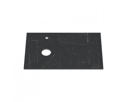 Столешница Керамогранит - 80 см черная КАРГО