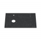Столешница Керамогранит - 80 см черная КАРГО