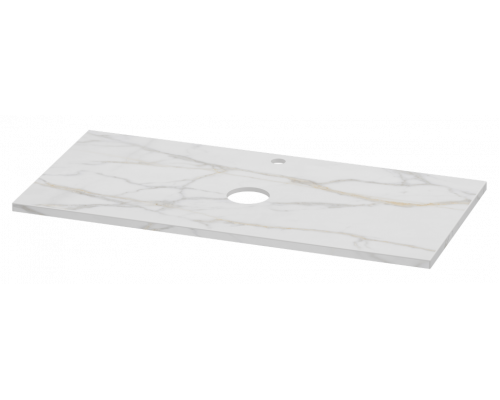 Столешница Керамогранит полирован. "ШАНЕЛЬ" бел -100 см