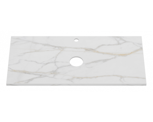 Столешница Керамогранит полирован. "ШАНЕЛЬ" бел -100 см