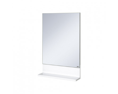 Купить Алиса - 50 Зеркало белое с полкой в магазине сантехники Santeh-Crystal.ru