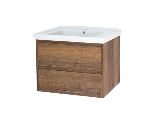 Купить Dallas - 90 Тумба подвесная 2 ящ. ДСП (Дуб Галифакс) в магазине сантехники Santeh-Crystal.ru