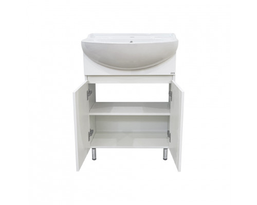 Приобрести Амур - 60 Тумба напольная прямая (эмаль) / раковина в магазине сантехники Santeh-Crystal.ru