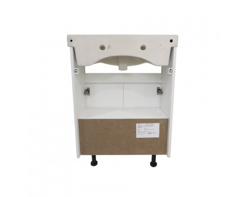 Приобрести Амур - 60 Тумба напольная прямая (эмаль) / раковина в магазине сантехники Santeh-Crystal.ru