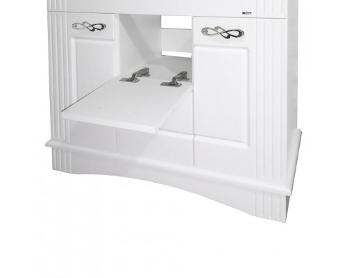 Приобрести Эльбрус -100 Тумба белая эмаль / раковина в магазине сантехники Santeh-Crystal.ru