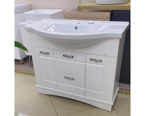 Приобрести Эльбрус -100 Тумба белая эмаль / раковина в магазине сантехники Santeh-Crystal.ru