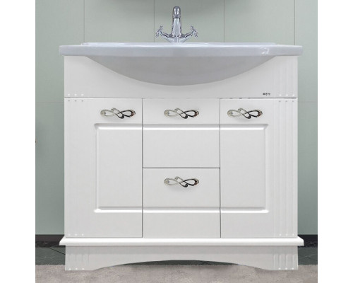 Приобрести Эльбрус -100 Тумба белая эмаль / раковина в магазине сантехники Santeh-Crystal.ru