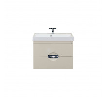 Жасмин - 50 Тумба подвесная с 2 ящ. бежевая эмаль направл. с доводчиком / раковина