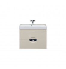 Жасмин - 50 Тумба подвесная с 2 ящ. бежевая эмаль направл. с доводчиком / раковина