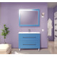 Приобрести Марта -100 Тумба напольная голубая матовая (COMO) в магазине сантехники Santeh-Crystal.ru