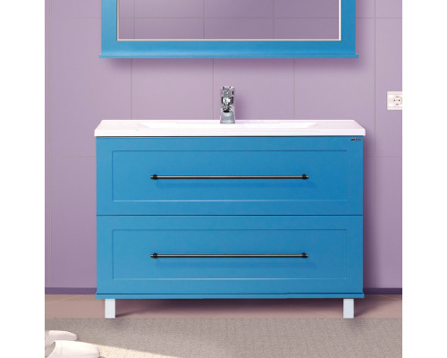 Приобрести Марта -100 Тумба напольная голубая матовая (COMO) в магазине сантехники Santeh-Crystal.ru
