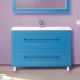 Приобрести Марта -100 Тумба напольная голубая матовая (COMO) в магазине сантехники Santeh-Crystal.ru