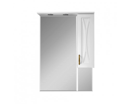 Заказать Амбра - 70 зеркало-шкаф прав. (свет) в магазине сантехники Santeh-Crystal.ru