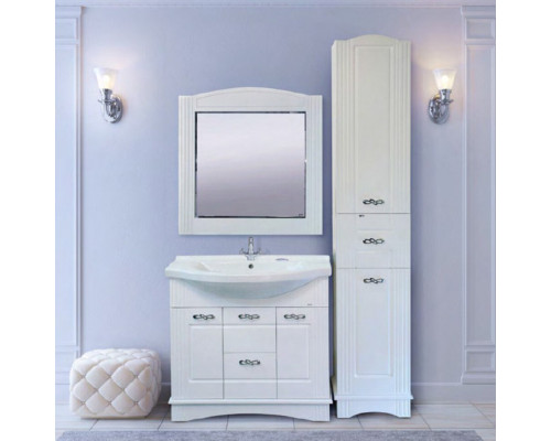 Заказать Эльбрус - 90 Тумба белая эмаль / раковина в магазине сантехники Santeh-Crystal.ru