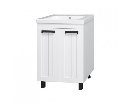 Заказать Спарта - 65 Тумба напольная 2 дв. белая в магазине сантехники Santeh-Crystal.ru