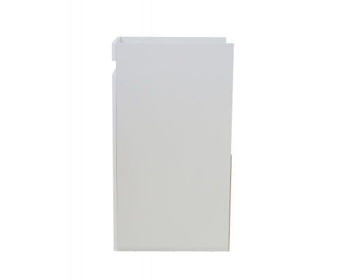 Заказать Фостер - 40 Тумба напольная 2 ящ. под стиральную машину, белая / раковина правая в магазине сантехники Santeh-Crystal.ru