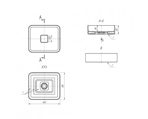 Заказать KRONA -100 Тумба с 2 ящ. подвесная под столешницу KEVO в магазине сантехники Santeh-Crystal.ru