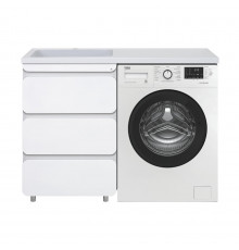 Чегет - 55 Тумба напольная 3 ящ. под стиральную машину, белая