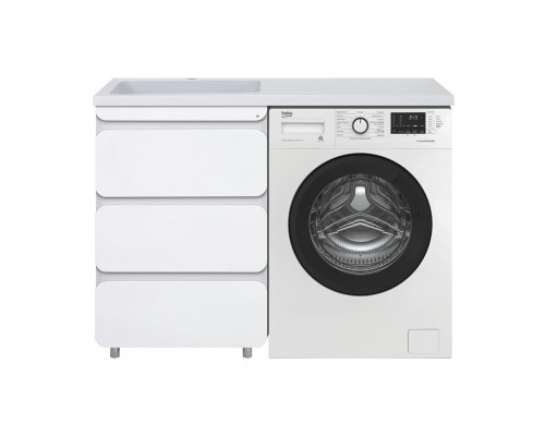 Заказать Чегет - 55 Тумба напольная 3 ящ. под стиральную машину, белая в магазине сантехники Santeh-Crystal.ru