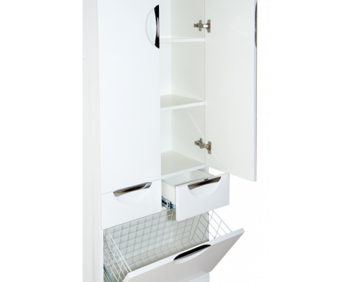 Заказать Орхидея - 60 Пенал белая эмаль / Б/К с 2 ящ. в магазине сантехники Santeh-Crystal.ru