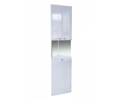 Заказать Пенал - угловой Юлия  с зеркалом / Б/К в магазине сантехники Santeh-Crystal.ru