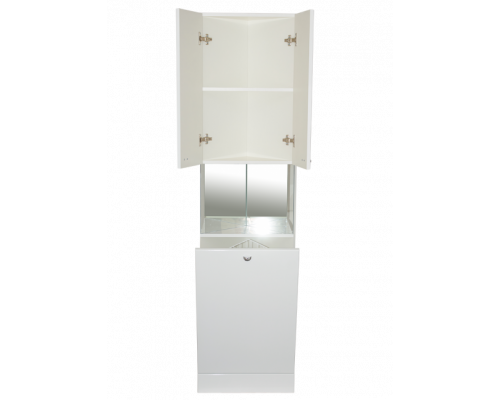 Заказать Пенал - угловой Юлия  с зеркалом / Б/К в магазине сантехники Santeh-Crystal.ru