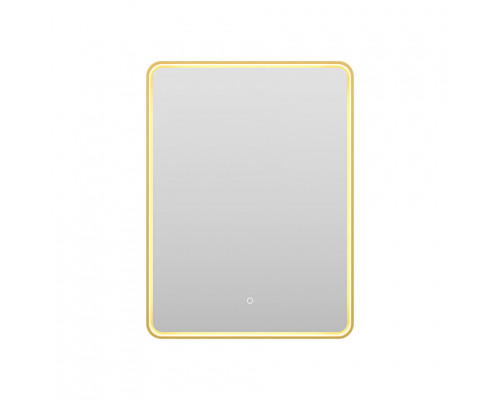 Приобрести MERCURY - Зеркало 600х800 прямоуг. Rettangolo 6 (золото янтарь) нейтр.св. сенсор на зеркале в магазине сантехники Santeh-Crystal.ru