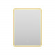 Приобрести MERCURY - Зеркало 600х800 прямоуг. Rettangolo 6 (золото янтарь) нейтр.св. сенсор на зеркале в магазине сантехники Santeh-Crystal.ru