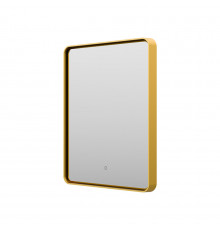 MERCURY - Зеркало 600х800 прямоуг. Rettangolo 6 (золото янтарь) нейтр.св. сенсор на зеркале